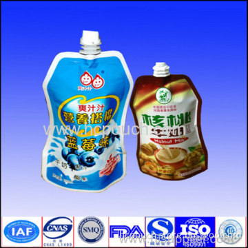Liquid Stand Up Shape Pouch With Spout 